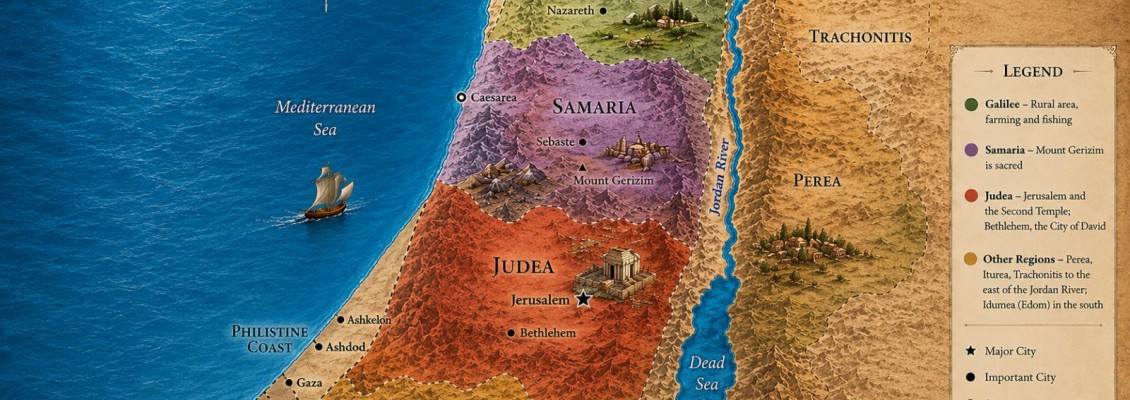 THE REGION OF PALESTINE IN THE TIME OF JESUS
